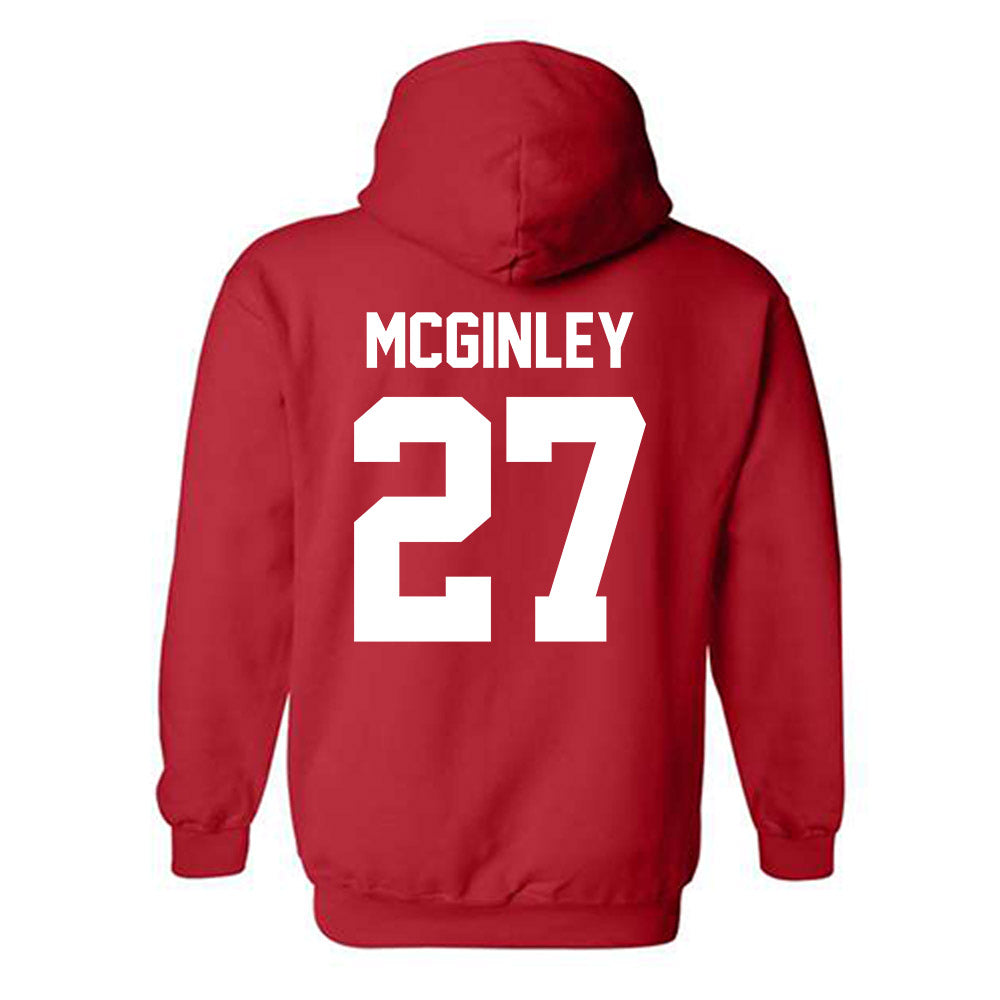 Ohio State - NCAA Men's Ice Hockey : Sam McGinley - Classic Shersey Hooded Sweatshirt-1
