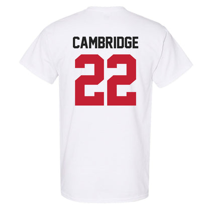 Ohio State - NCAA Women's Basketball : Jaloni Cambridge - Classic Shersey T-Shirt-1