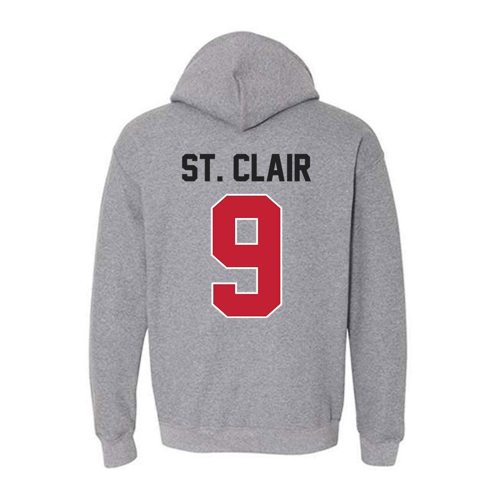 Ohio State - NCAA Football : Tavien St. Clair - Classic Shersey Hooded Sweatshirt-1