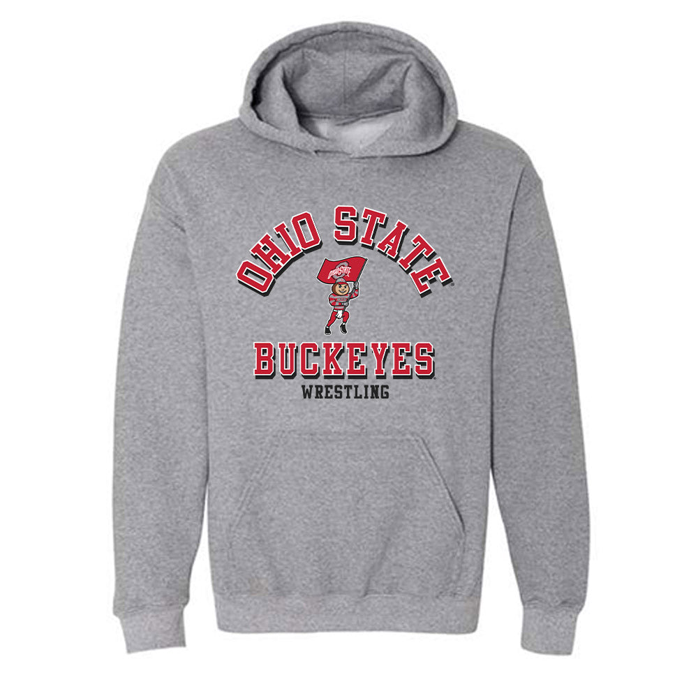 Ohio State - NCAA Wrestling : Brayden Brown - Classic Shersey Hooded Sweatshirt-0