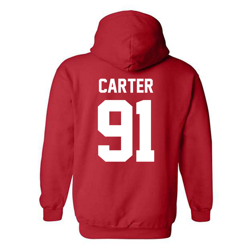 Ohio State - NCAA Football : Jarquez Carter - Sports Shersey Hooded Sweatshirt-1