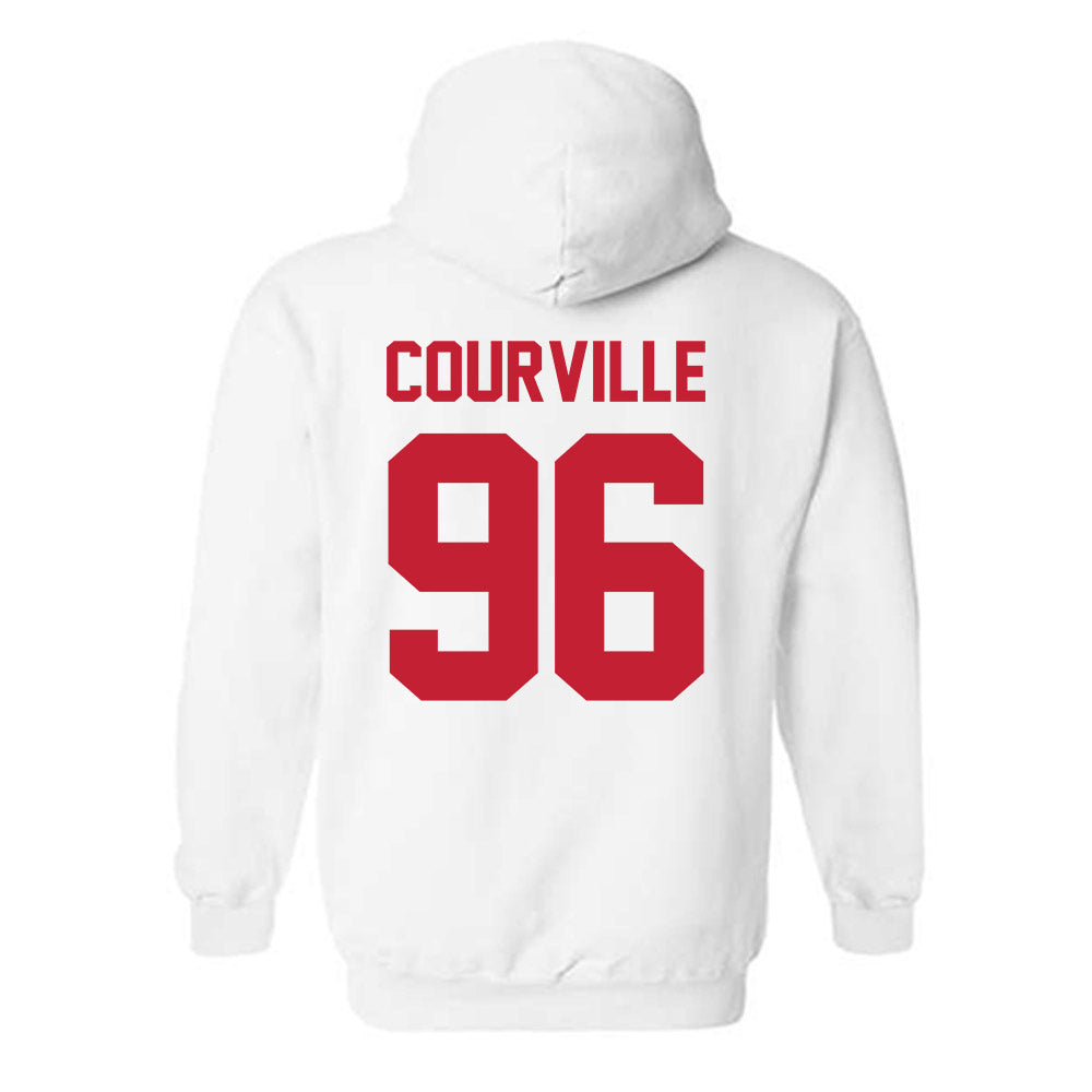 Ohio State - NCAA Football : Jackson Courville - Sports Shersey Hooded Sweatshirt-1
