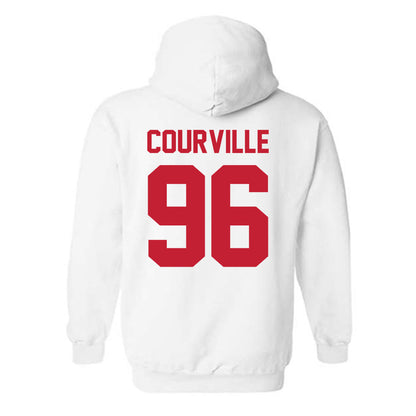 Ohio State - NCAA Football : Jackson Courville - Sports Shersey Hooded Sweatshirt-1