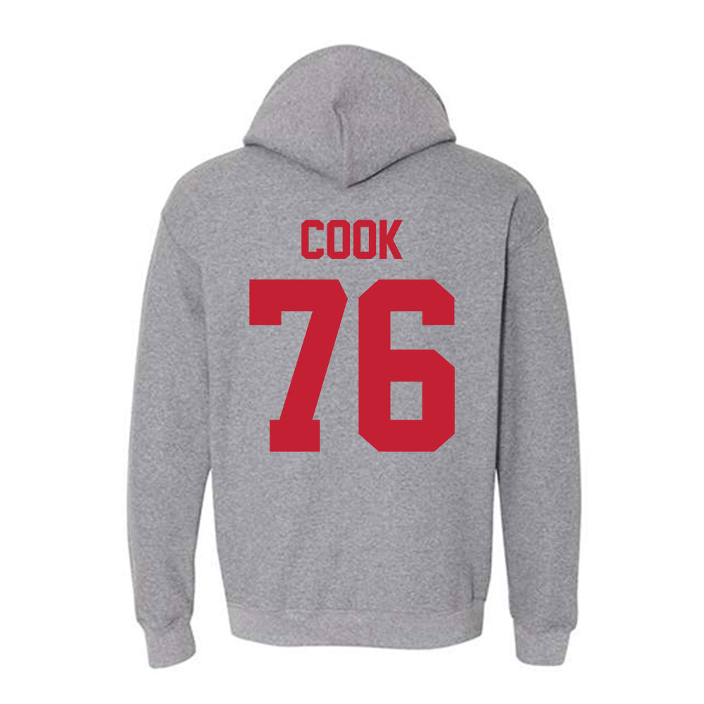 Ohio State - NCAA Football : Jake Cook - Sports Shersey Hooded Sweatshirt-1
