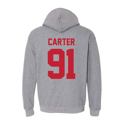 Ohio State - NCAA Football : Jarquez Carter - Sports Shersey Hooded Sweatshirt-1