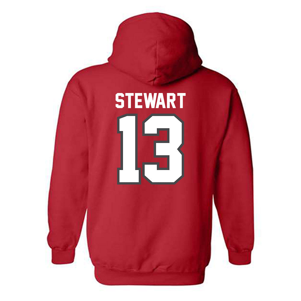 Ohio State - NCAA Men's Basketball : Sean Stewart - Sports Shersey Hooded Sweatshirt-1