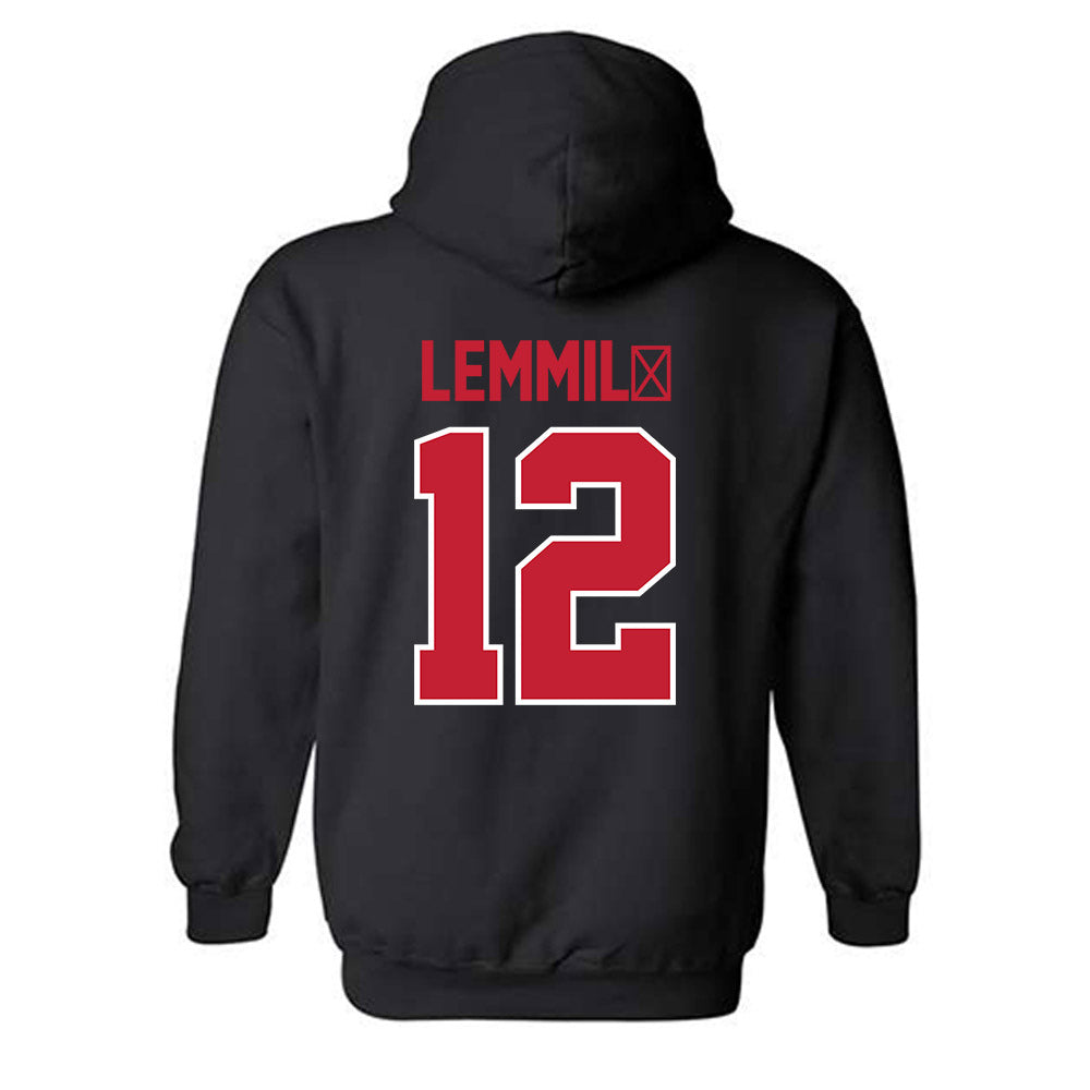 Ohio State - NCAA Women's Basketball : Elsa Lemmil� - Sports Shersey Hooded Sweatshirt-1