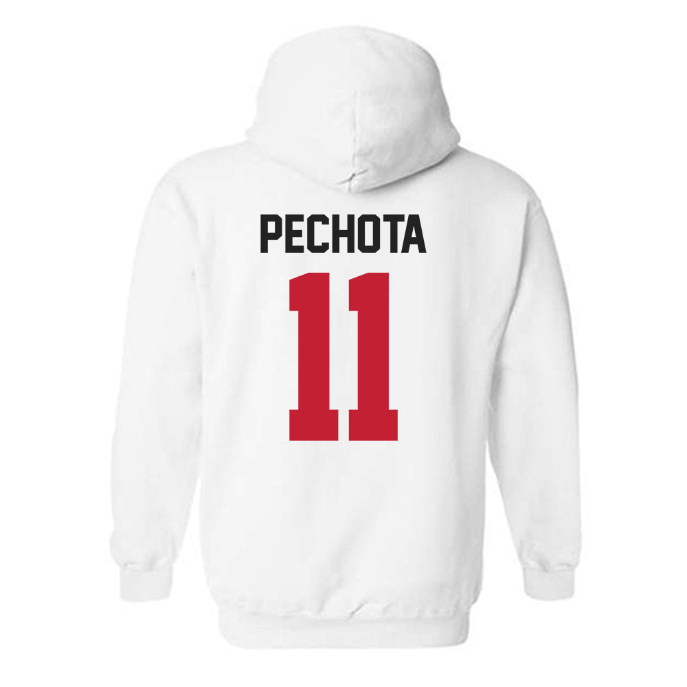 Ohio State - NCAA Men's Soccer : Luciano Pechota - Sports Shersey Hooded Sweatshirt-1