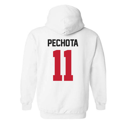Ohio State - NCAA Men's Soccer : Luciano Pechota - Sports Shersey Hooded Sweatshirt-1