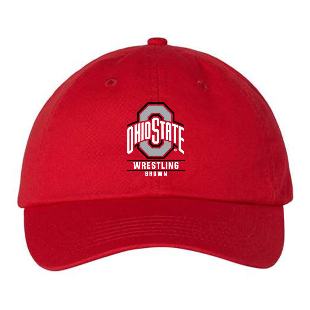 Ohio State - NCAA Wrestling : Brayden Brown - Dad Hat-0