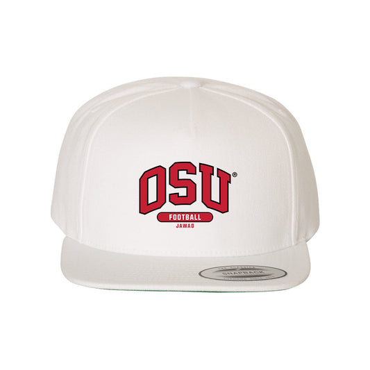 Ohio State - NCAA Football : Hadi Jawad - White Snapback Hat