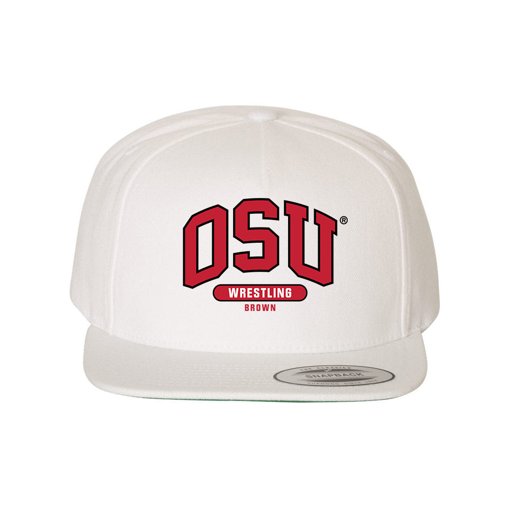 Ohio State - NCAA Wrestling : Brayden Brown - Snapback Hat-0