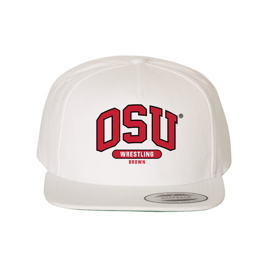 Ohio State - NCAA Wrestling : Brayden Brown - Snapback Hat-0