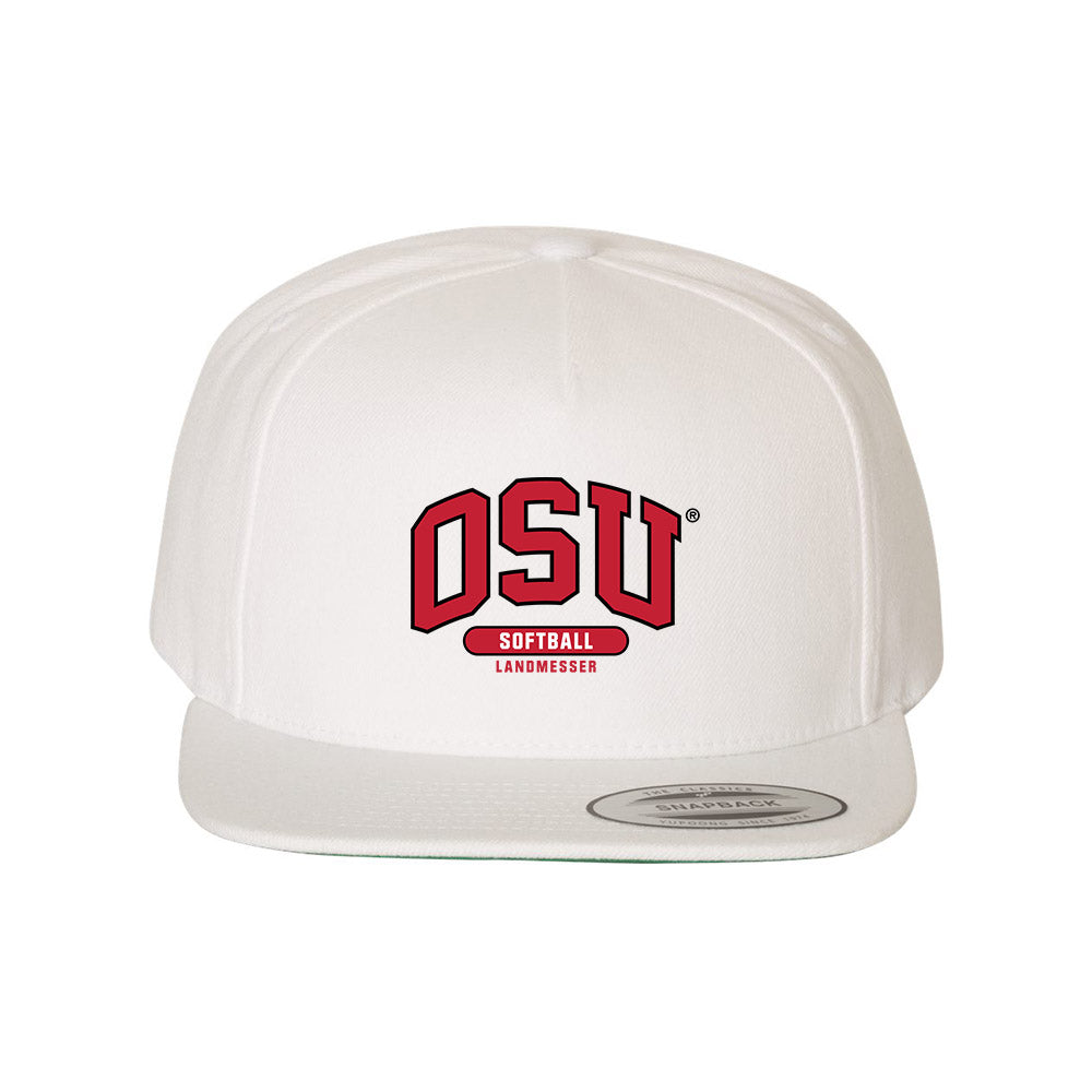 Ohio State - NCAA Softball : lottie landmesser - White Snapback Hat