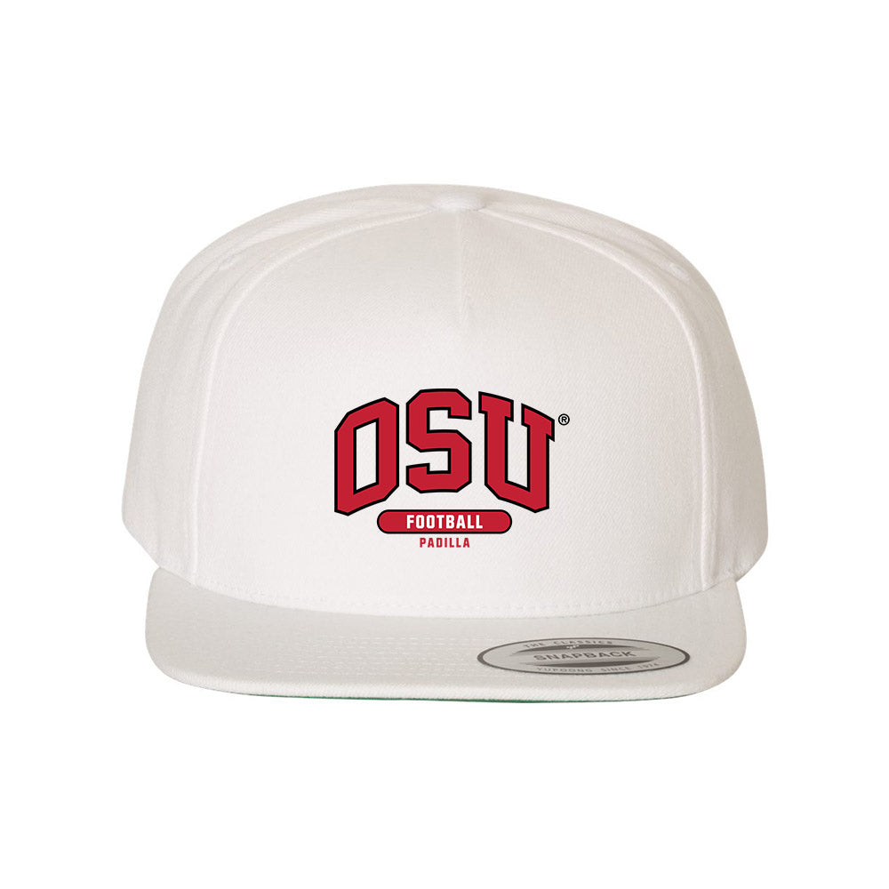 Ohio State - NCAA Football : Josh Padilla - White Snapback Hat
