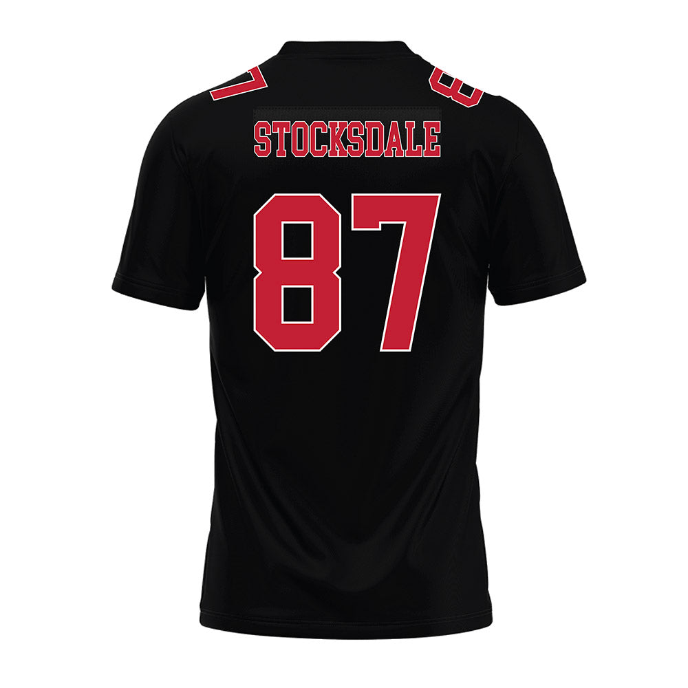 Ohio State - NCAA Football : Reis Stocksdale - Black Premium Football Jersey