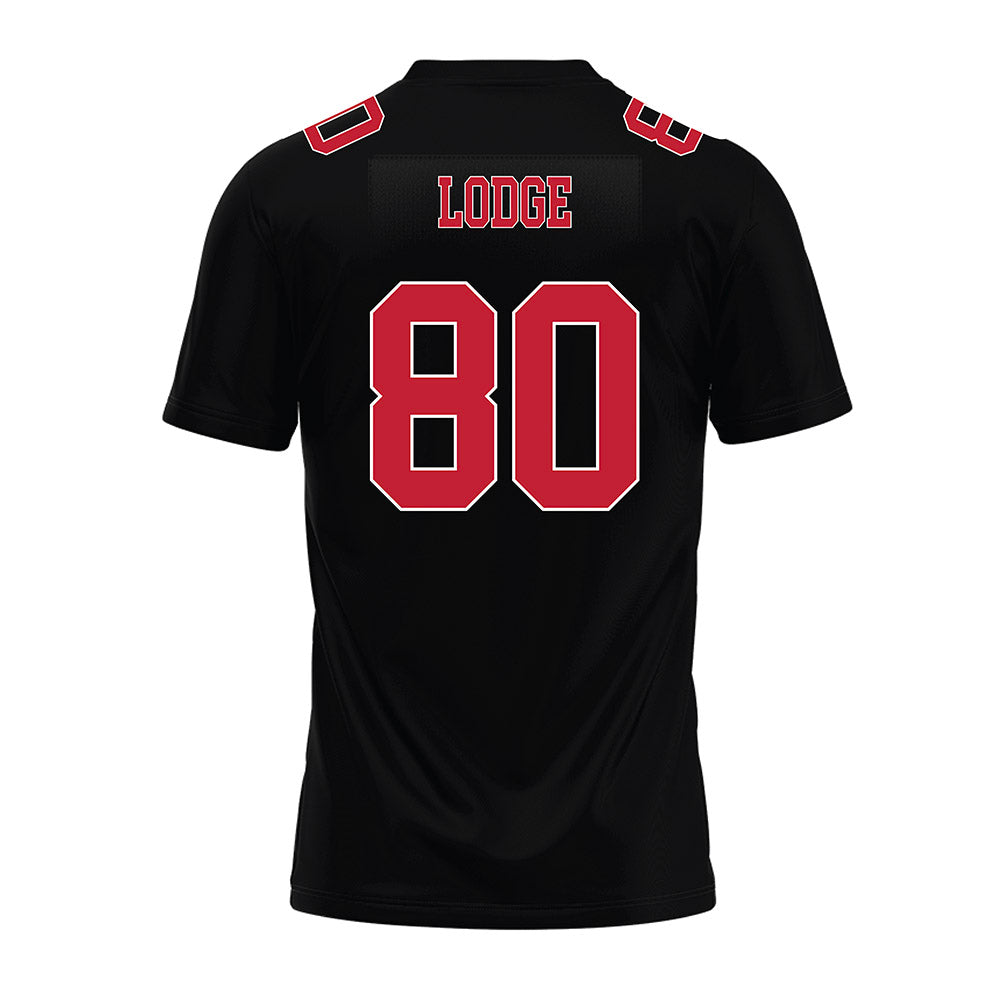 Ohio State - NCAA Football : Shawn Lodge - Black Premium Football Jersey-1