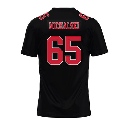 Ohio State - NCAA Football : Zenuae Michalski - Black Premium Football Jersey