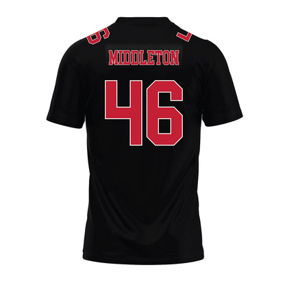 Ohio State - NCAA Football : Jace Middleton - Black Premium Football Jersey