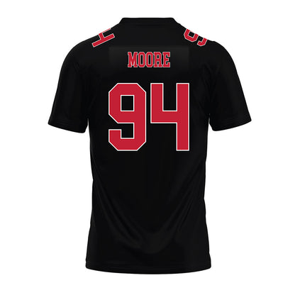 Ohio State - NCAA Football : Jason Moore - Black Premium Football Jersey