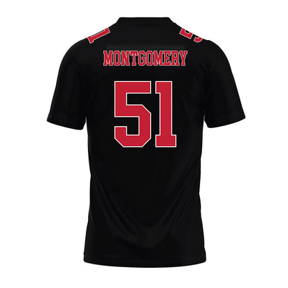 Ohio State - NCAA Football : Luke Montgomery - Black Premium Football Jersey