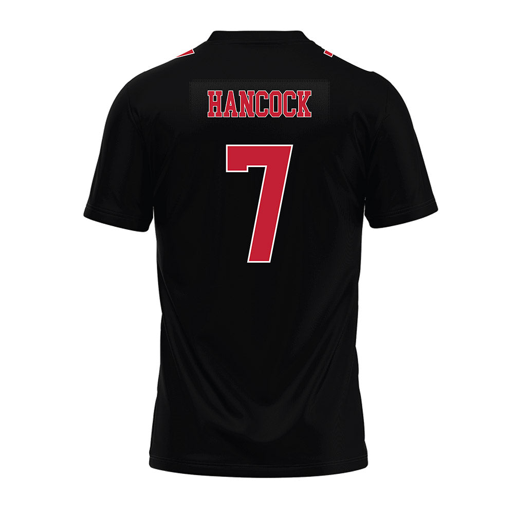 Ohio State - NCAA Football : Jordan Hancock - Black Premium Football Jersey