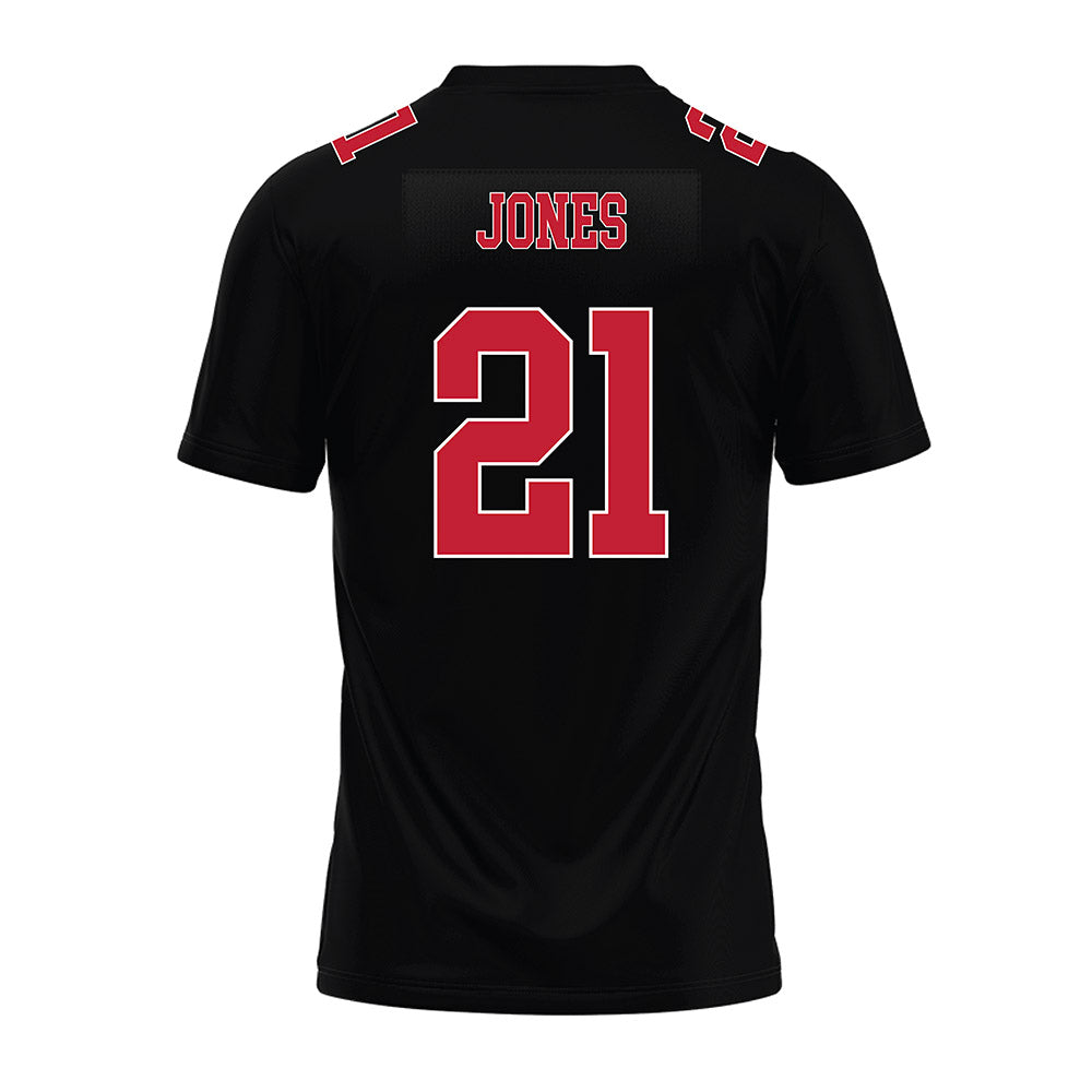 Ohio State - NCAA Football : Brenten Jones - Black Premium Football Jersey-1
