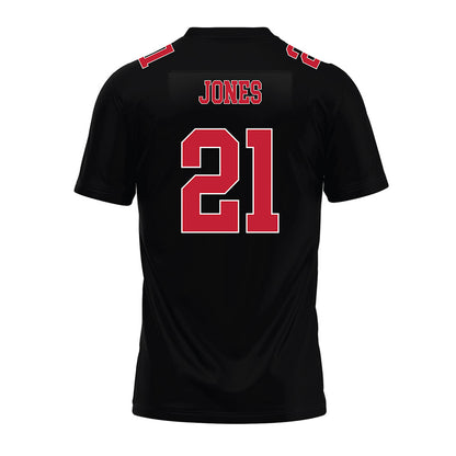 Ohio State - NCAA Football : Brenten Jones - Black Premium Football Jersey-1