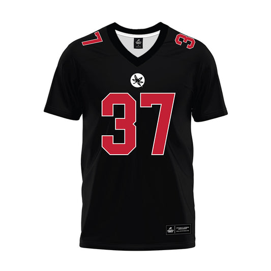 Ohio State - NCAA Football : Zach Hayes - Black Premium Football Jersey