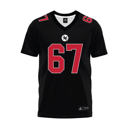 Ohio State - NCAA Football : Austin Siereveld - Black Premium Football Jersey