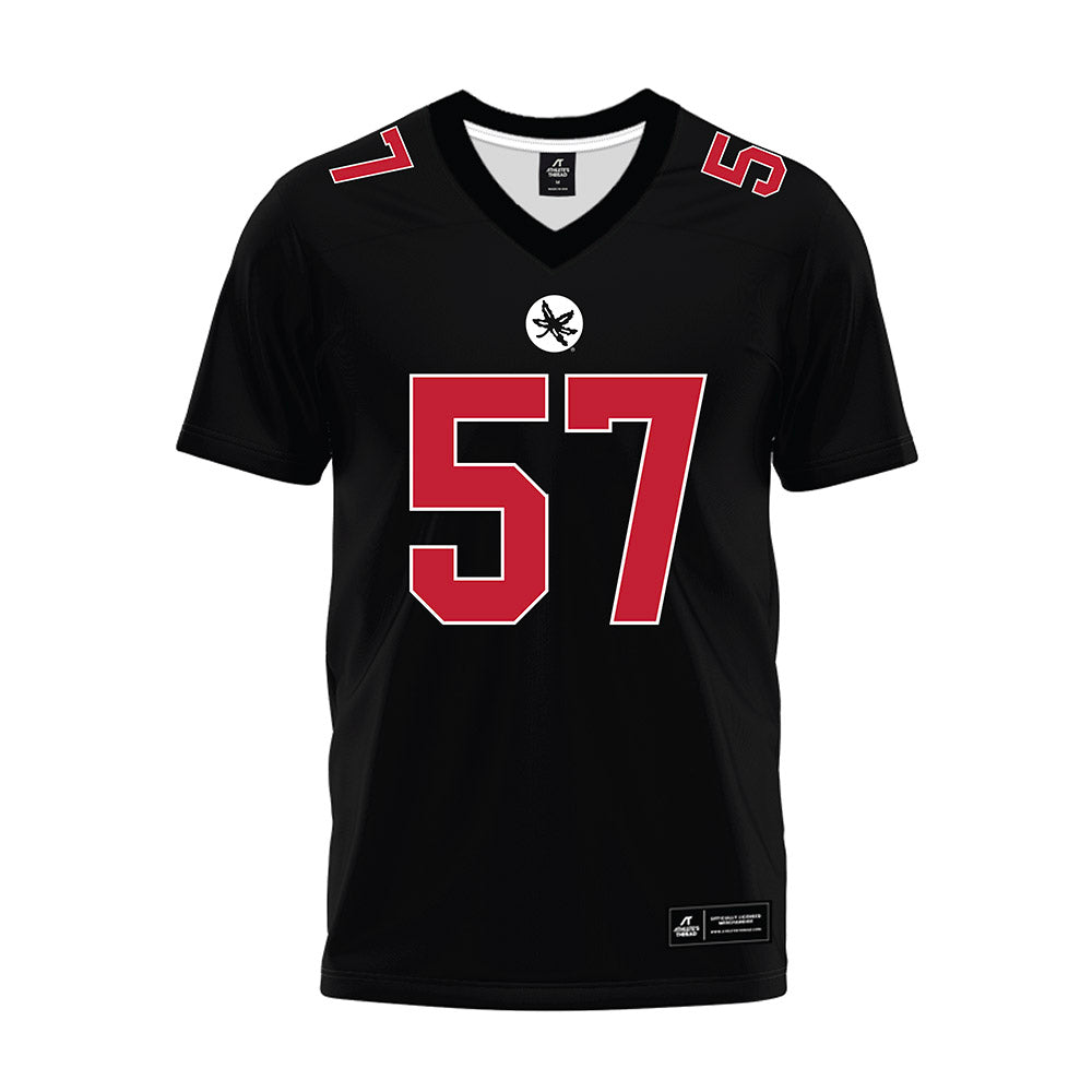 Ohio State - NCAA Football : Ian Gecse - Black Premium Football Jersey-0