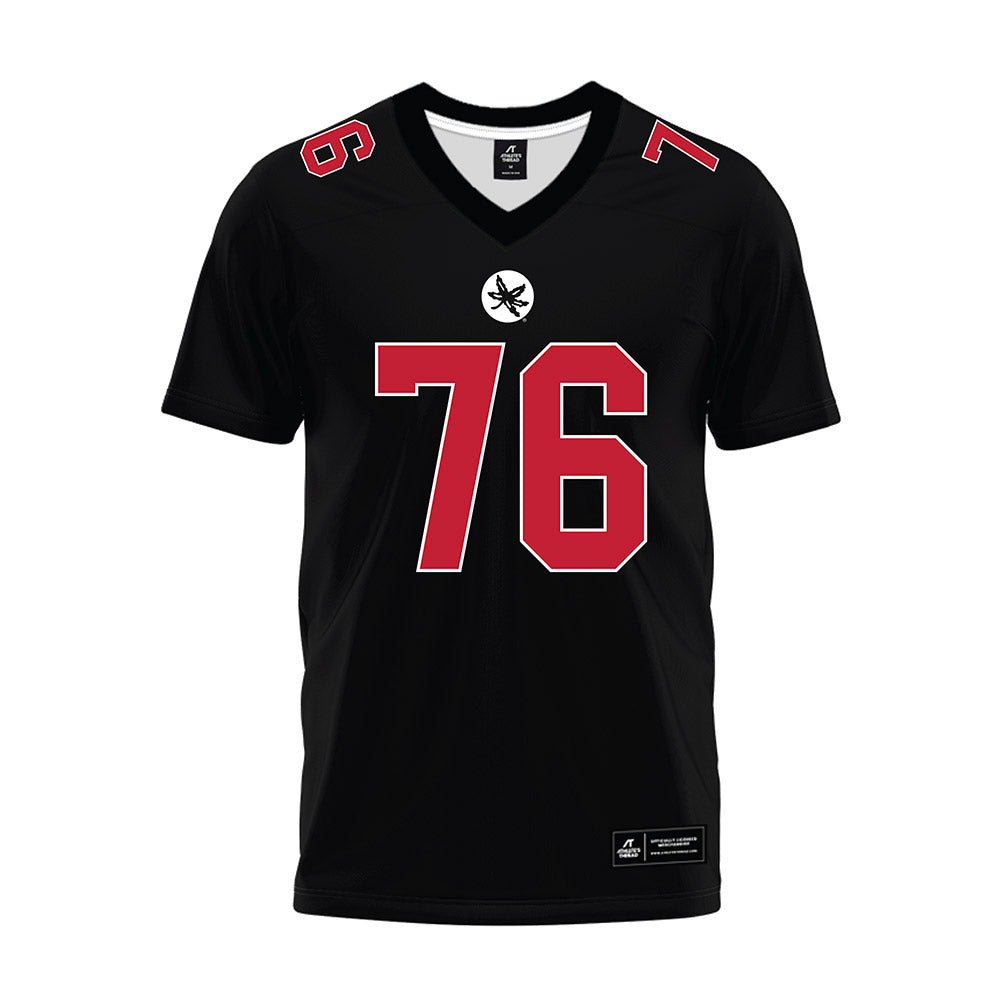 Ohio State - NCAA Football : Jake Cook - Black Premium Football Jersey-0