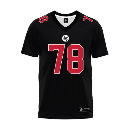 Ohio State - NCAA Football : Ethan Onianwa - Black Premium Football Jersey-0
