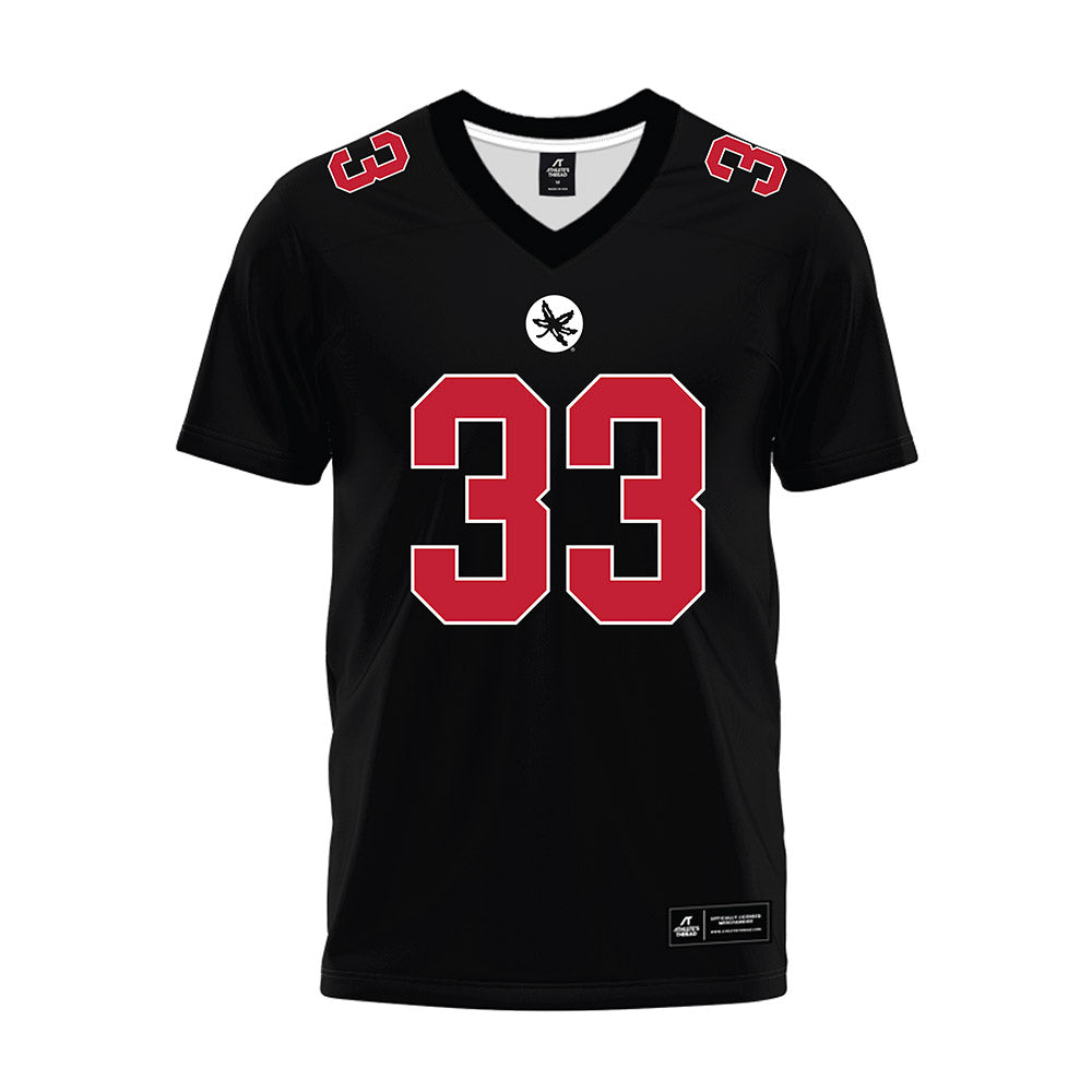 Ohio State - NCAA Football : Jack Sawyer - Black Premium Football Jersey