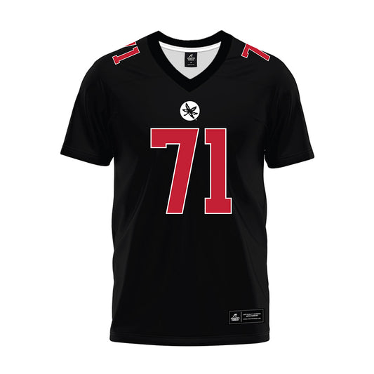 Ohio State - NCAA Football : Josh Simmons - Black Premium Football Jersey