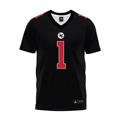 Ohio State - NCAA Football : Brandon Inniss - Black Premium Football Jersey-0
