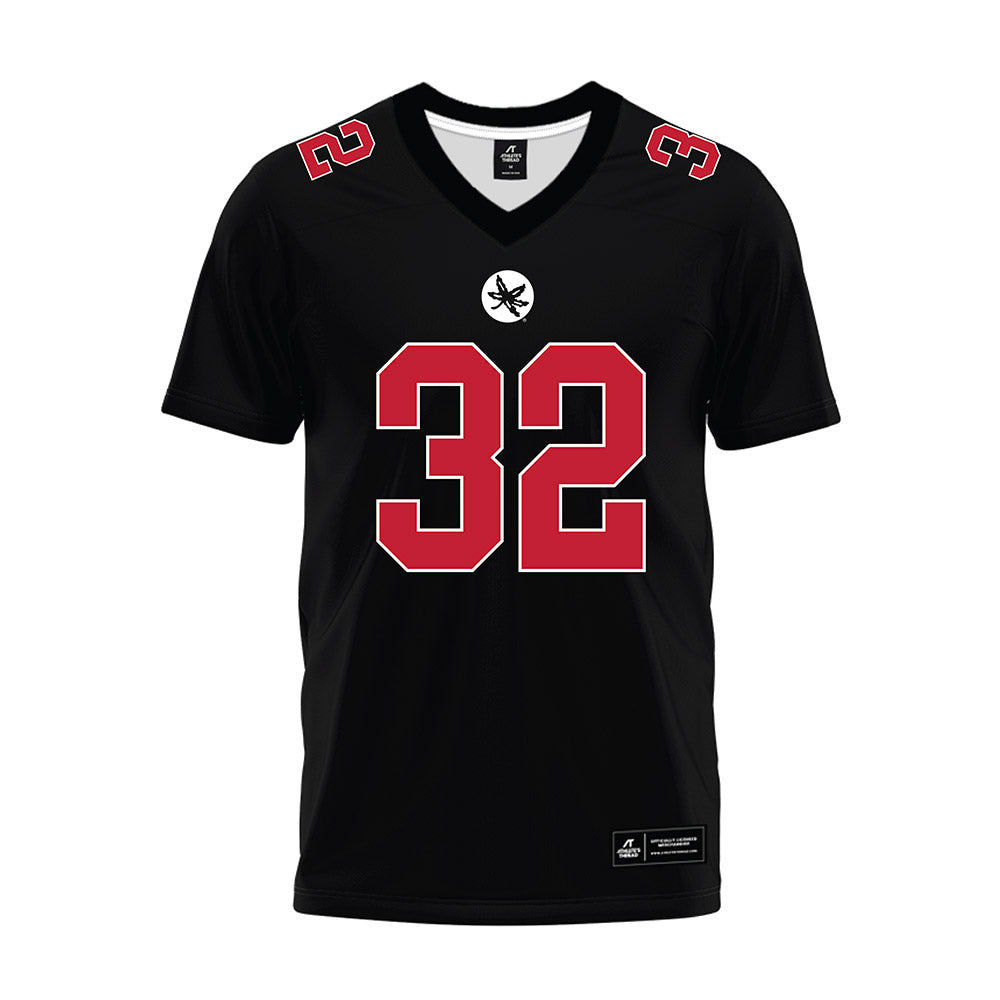 Ohio State - NCAA Football : JJ Sebert - Black Premium Football Jersey-0
