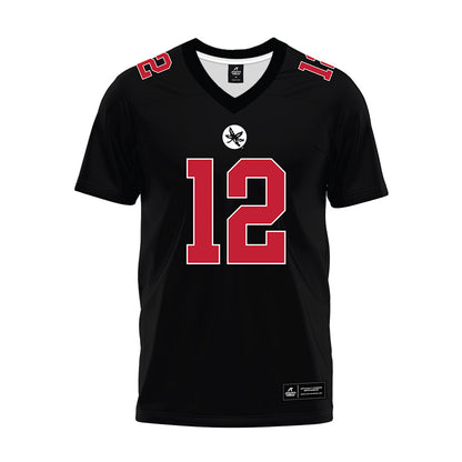 Ohio State - NCAA Football : Bryce West - Black Premium Football Jersey