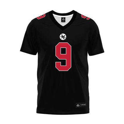 Ohio State - NCAA Football : Tavien St. Clair - Black Premium Football Jersey-0