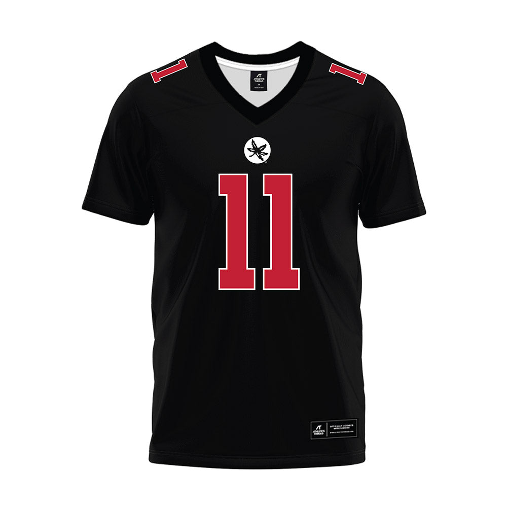 Ohio State - NCAA Football : Quincy Porter - Black Premium Football Jersey-0