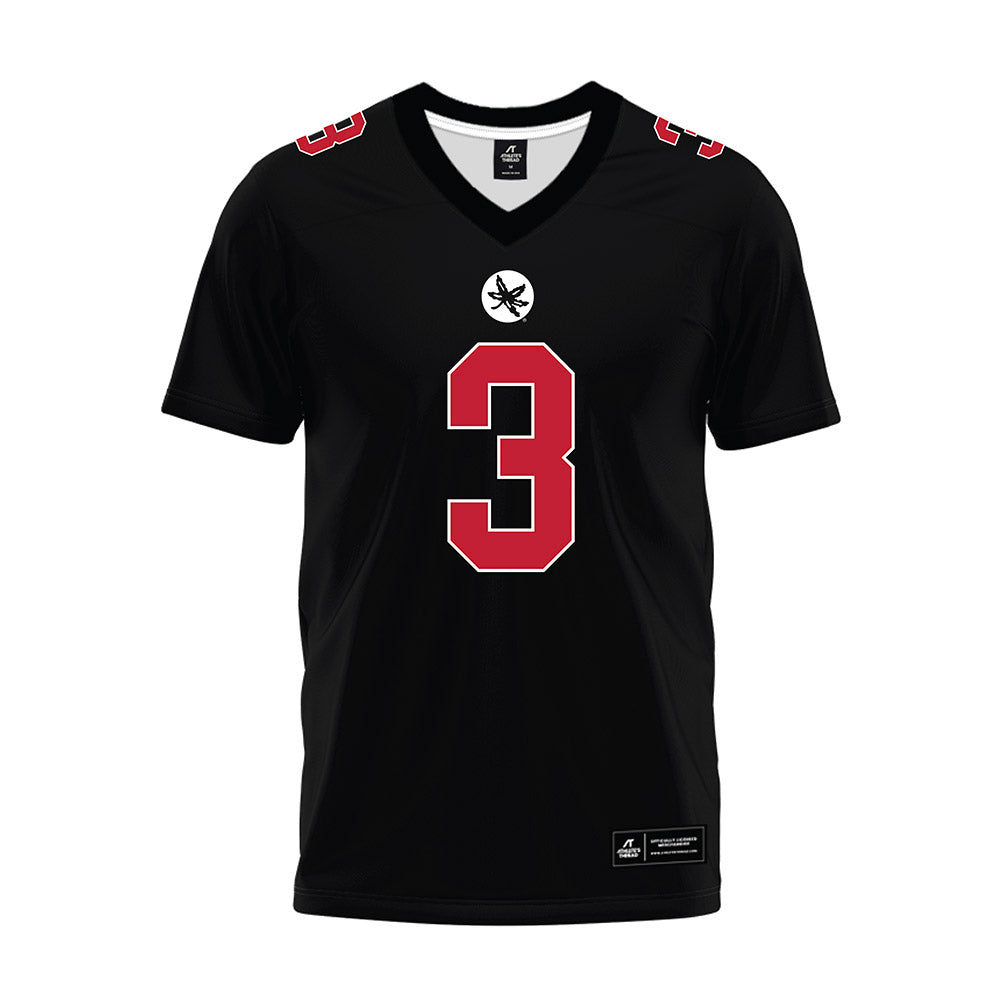 Ohio State - NCAA Football : Lorenzo Styles Jr - Black Premium Football Jersey-0