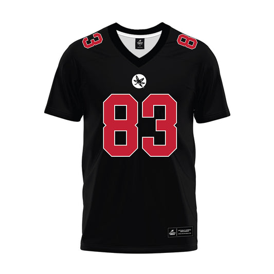 Ohio State - NCAA Football : Nate Roberts - Black Premium Football Jersey-0