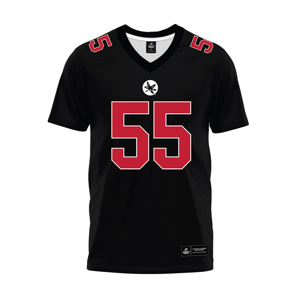Ohio State - NCAA Football : Dominic Kirks - Black Premium Football Jersey-0