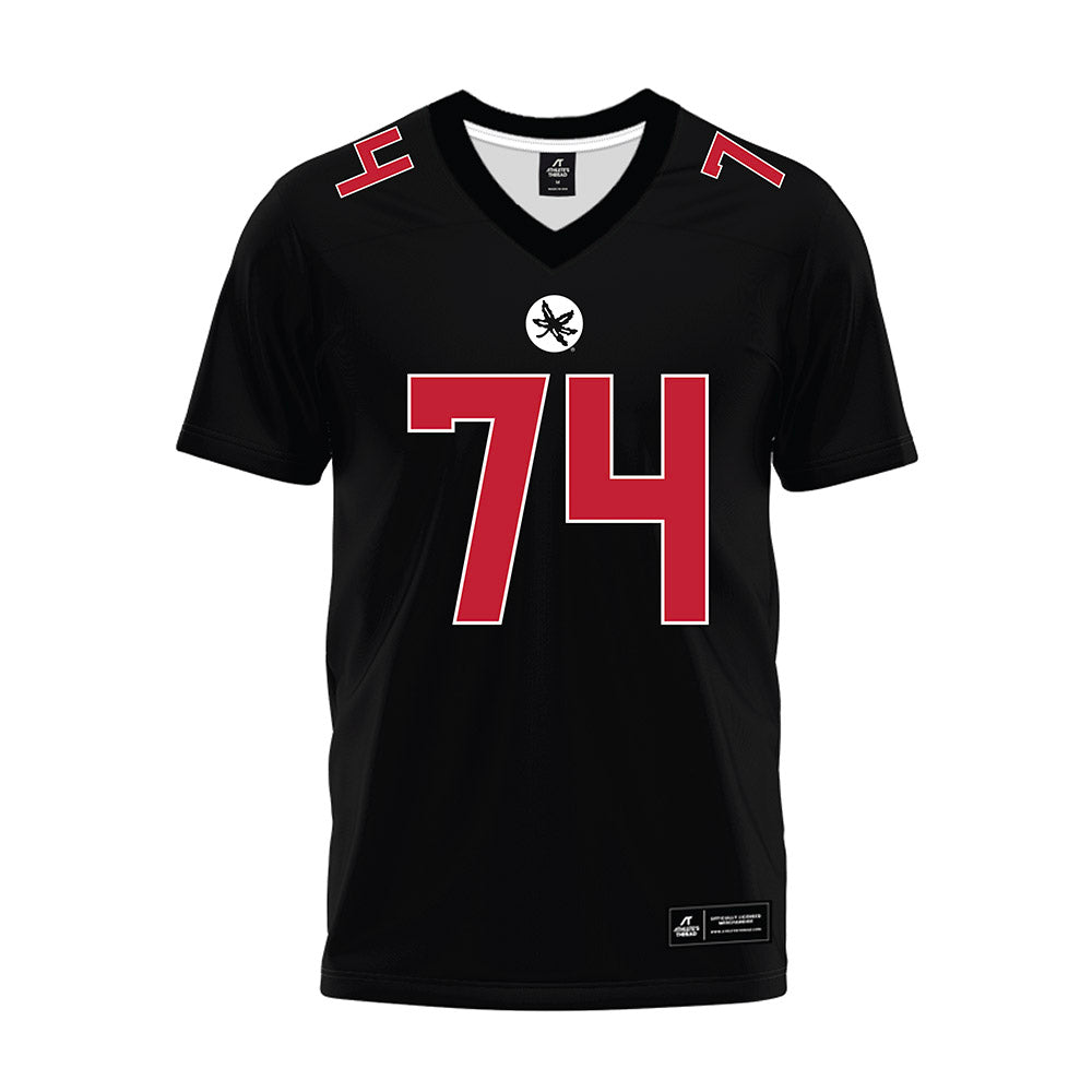 Ohio State - NCAA Football : Donovan Jackson - Black Premium Football Jersey