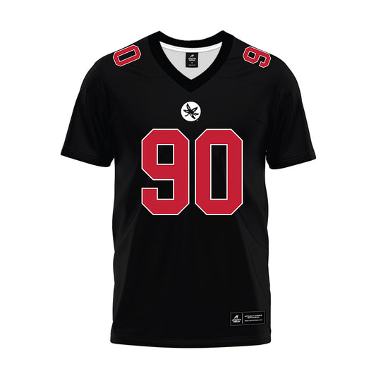 Ohio State - NCAA Football : Eric Mensah - Black Premium Football Jersey