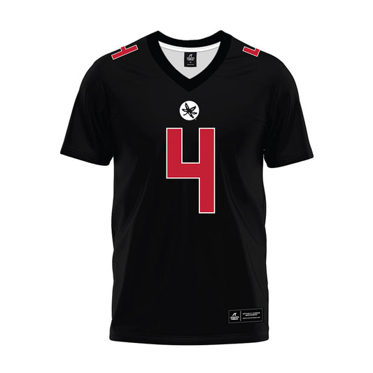Ohio State - NCAA Football : Jeremiah Smith - Black Premium Football Jersey