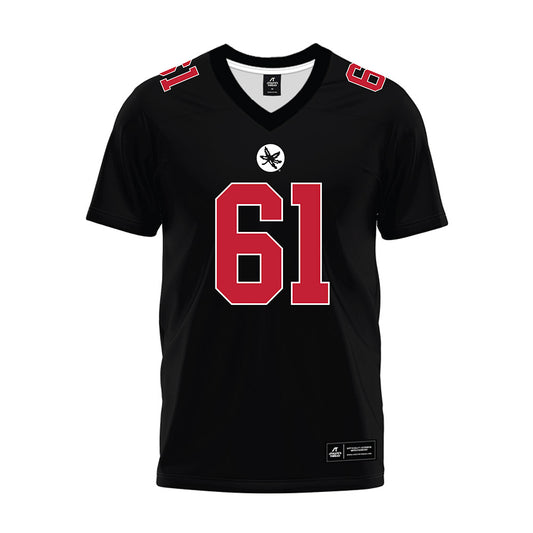 Ohio State - NCAA Football : Caden Davis - Black Premium Football Jersey