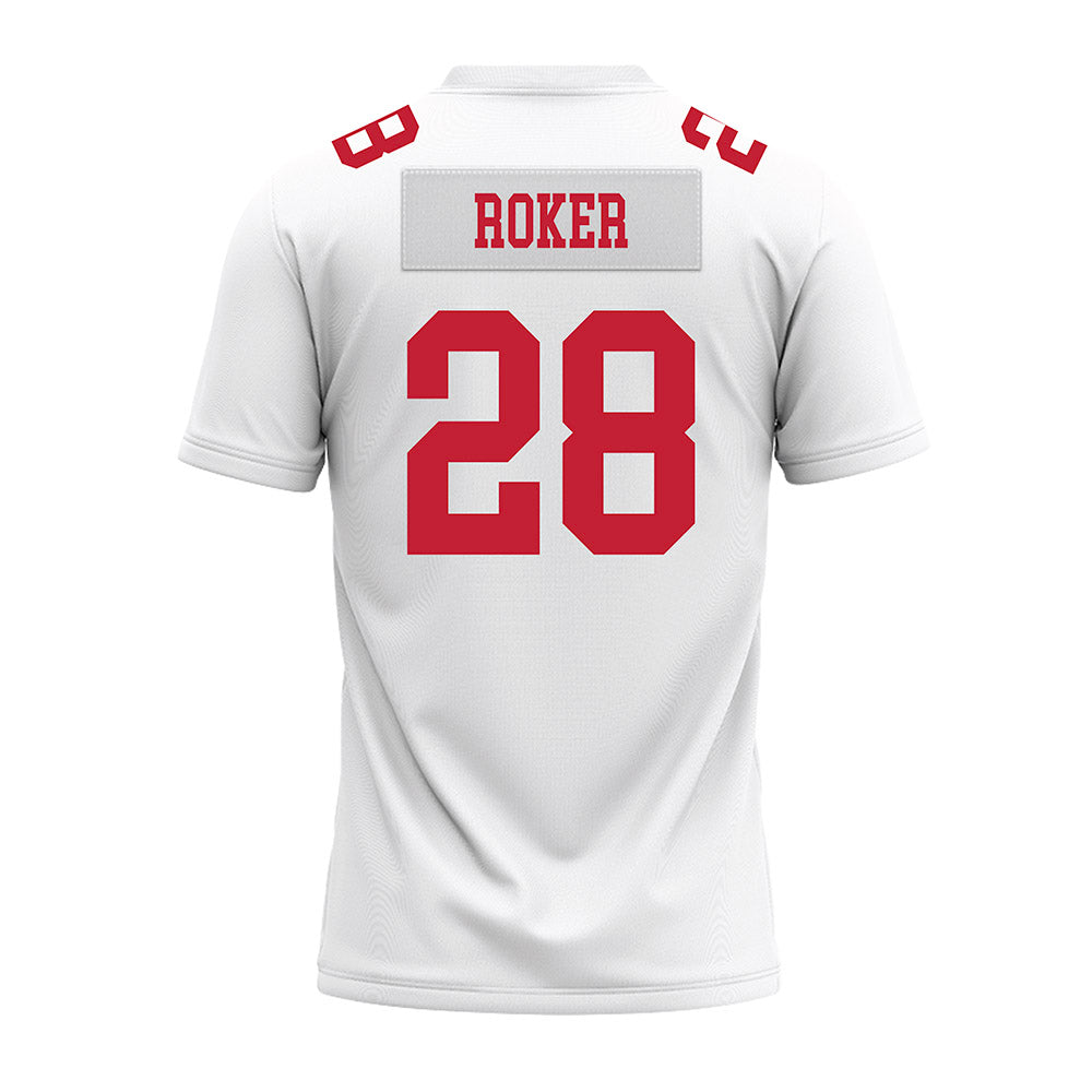 Ohio State - NCAA Football : Leroy Roker - White Premium Football Jersey-1