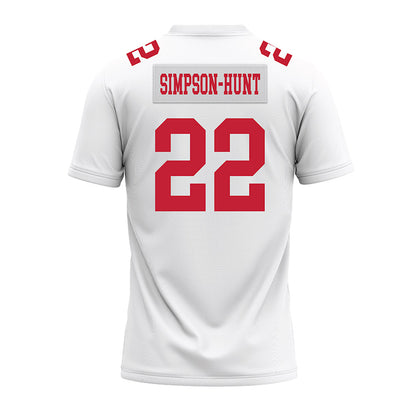 Ohio State - NCAA Football : Calvin Simpson-Hunt - White Premium Football Jersey