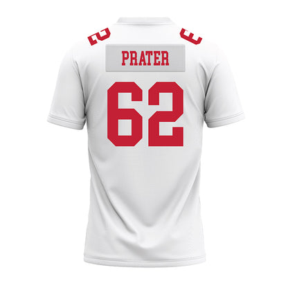 Ohio State - NCAA Football : Bryce Prater - White Premium Football Jersey